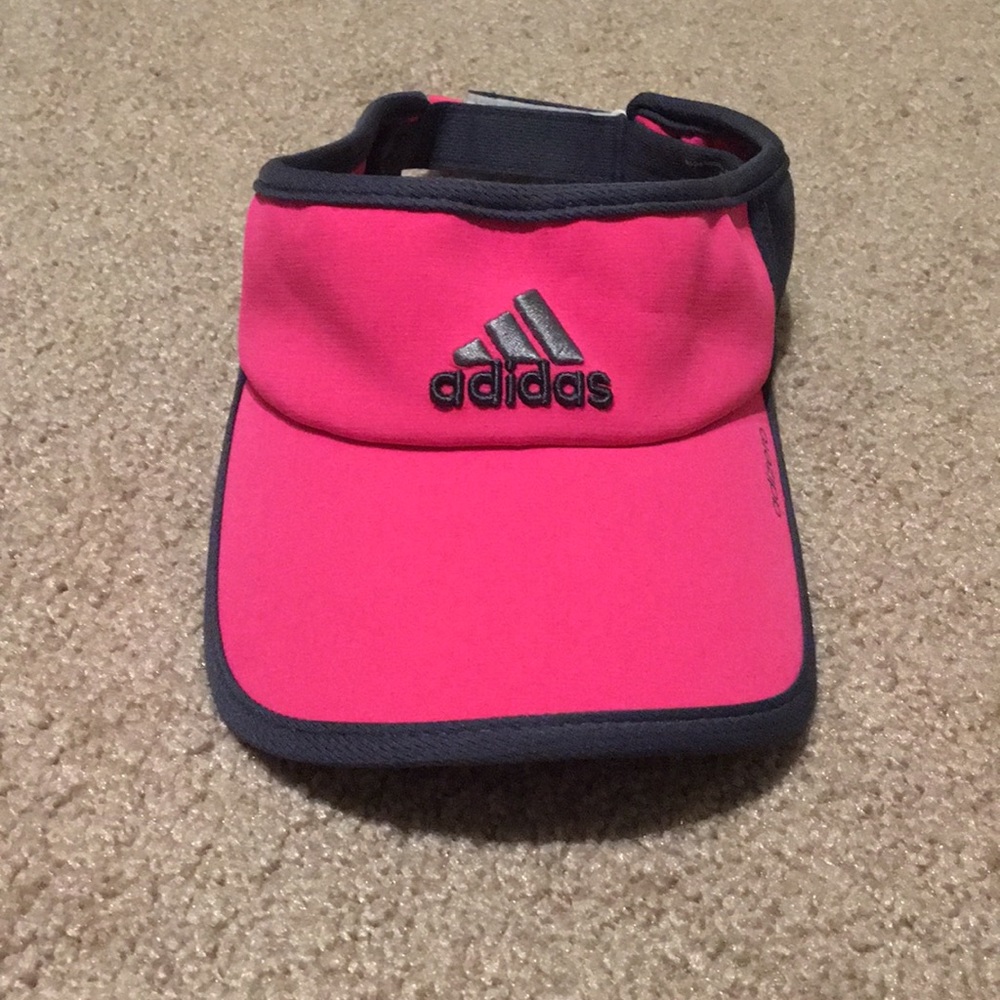 Adidas pink visor with climacool strip